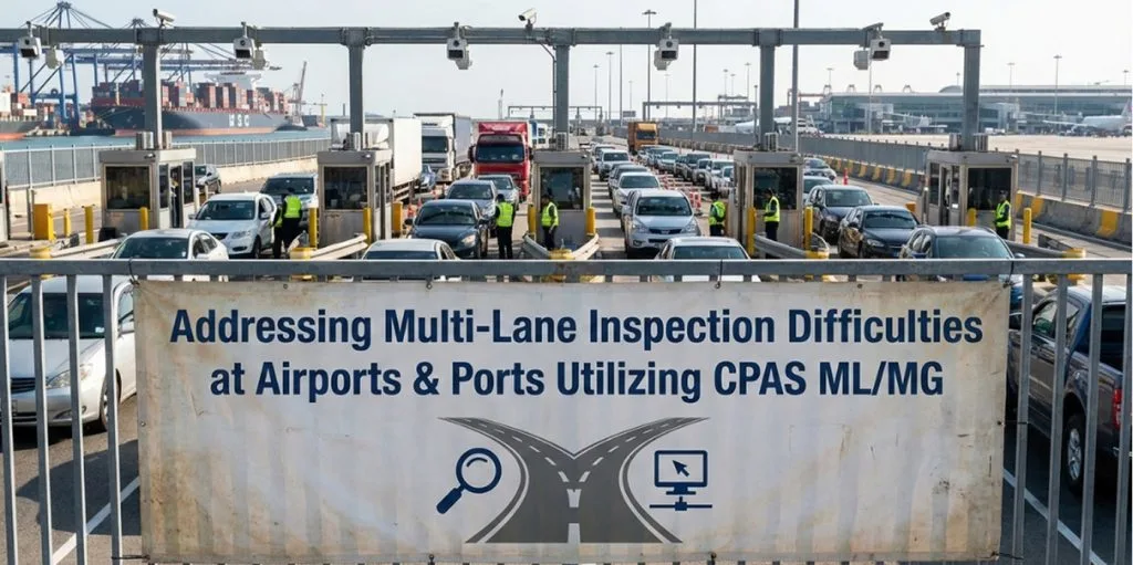 A Multi-Lane/Multi-Gate UVIS provides centralized management for vehicle inspection and Tracking